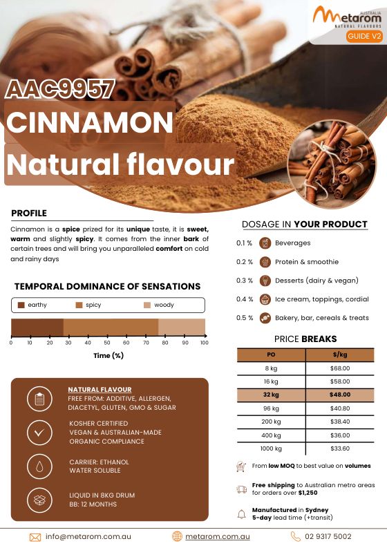 Cinnamon natural flavour AAC9957 guide