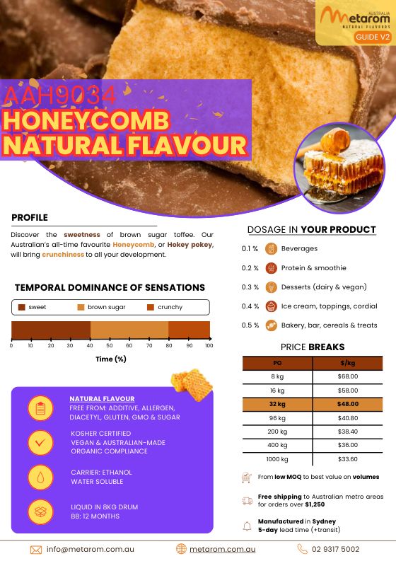Honeycomb natural flavour AAH9034 guide