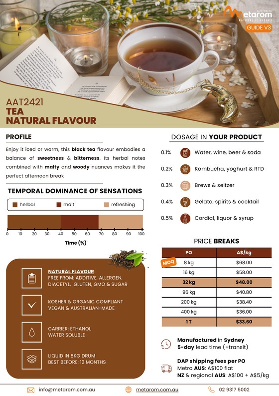 Tea natural flavour AAT2421 guide