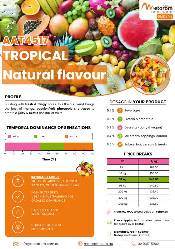 Tropical natural flavour AAT4517 guide