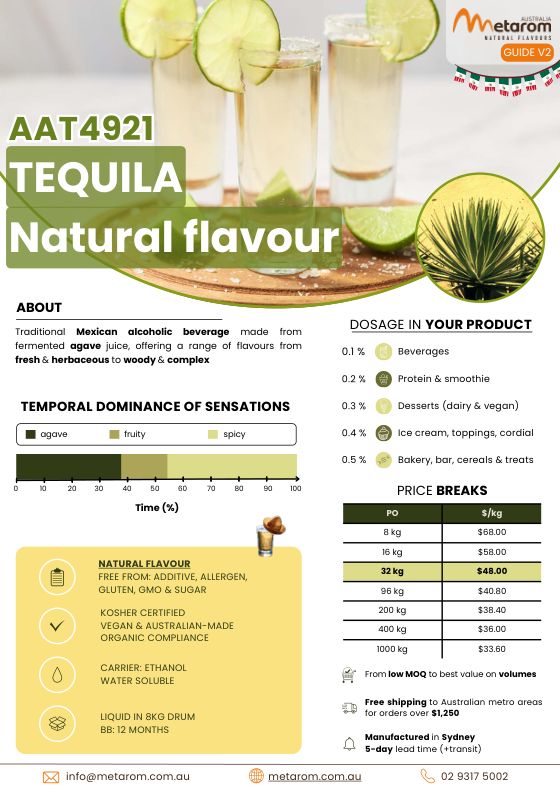 Tequila natural flavour AAT4921 guide