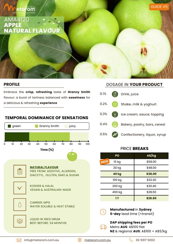 Apple natural flavour AMA4120 guide