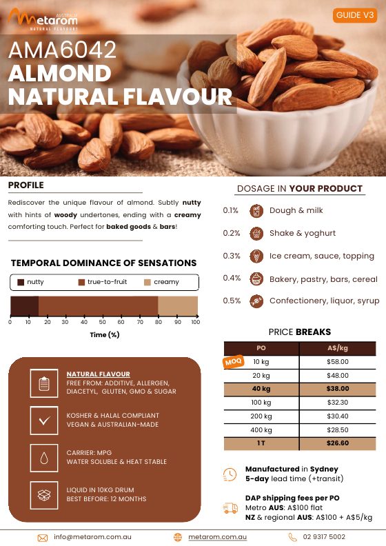 Almond natural flavour AMA6042 guide