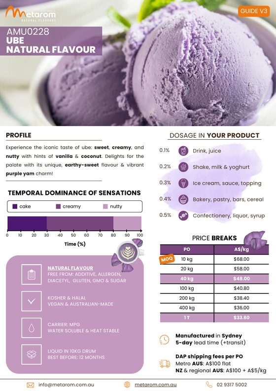 Ube natural flavour AMU0228 guide
