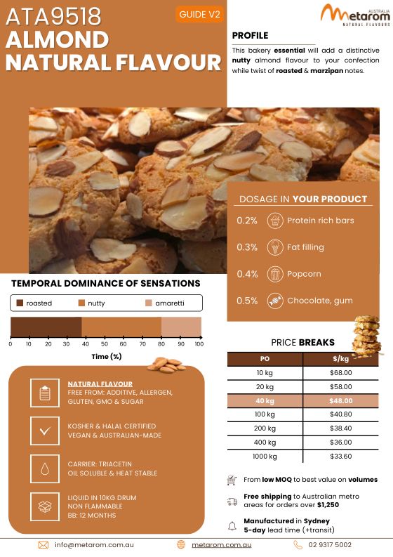 Almond natural flavour ATA9518 guide