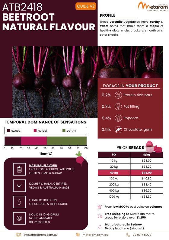 Beetroot natural flavour ATB2418 guide