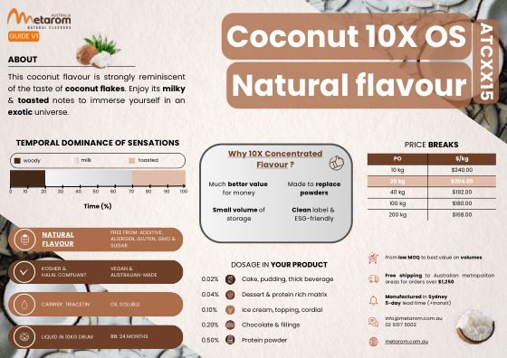 Coconut 10X OS natural flavour ATCXX15 guide