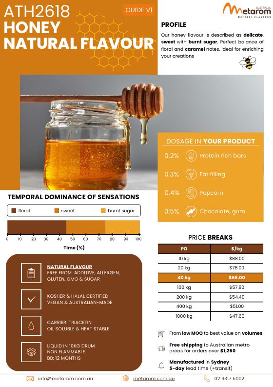 Honey natural flavour ATH2618 guide