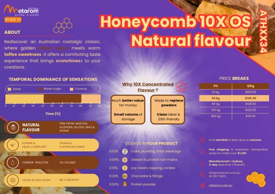 Honeycomb 10X OS natural flavour ATHXX34 guide