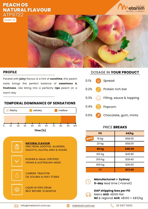 Peach OS natural flavour ATP9722 guide