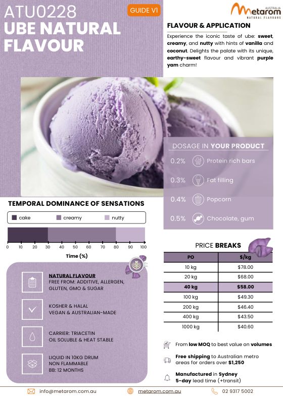 Ube OS natural flavour ATU0228 guide